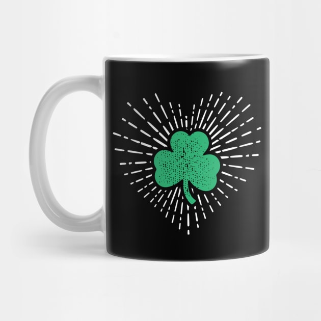 Irish Shamrock Heart Badge by Tingsy